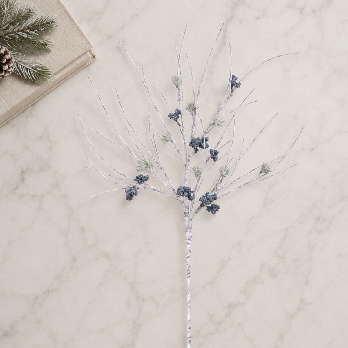Birch and Pine Branch (Set of 4) 32”H Plastic