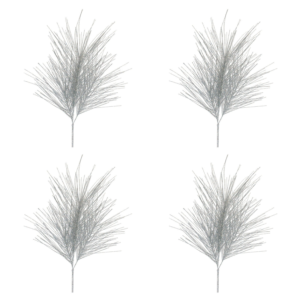 Glitter Pine Spray (Set of 4) 28.25”H Plastic