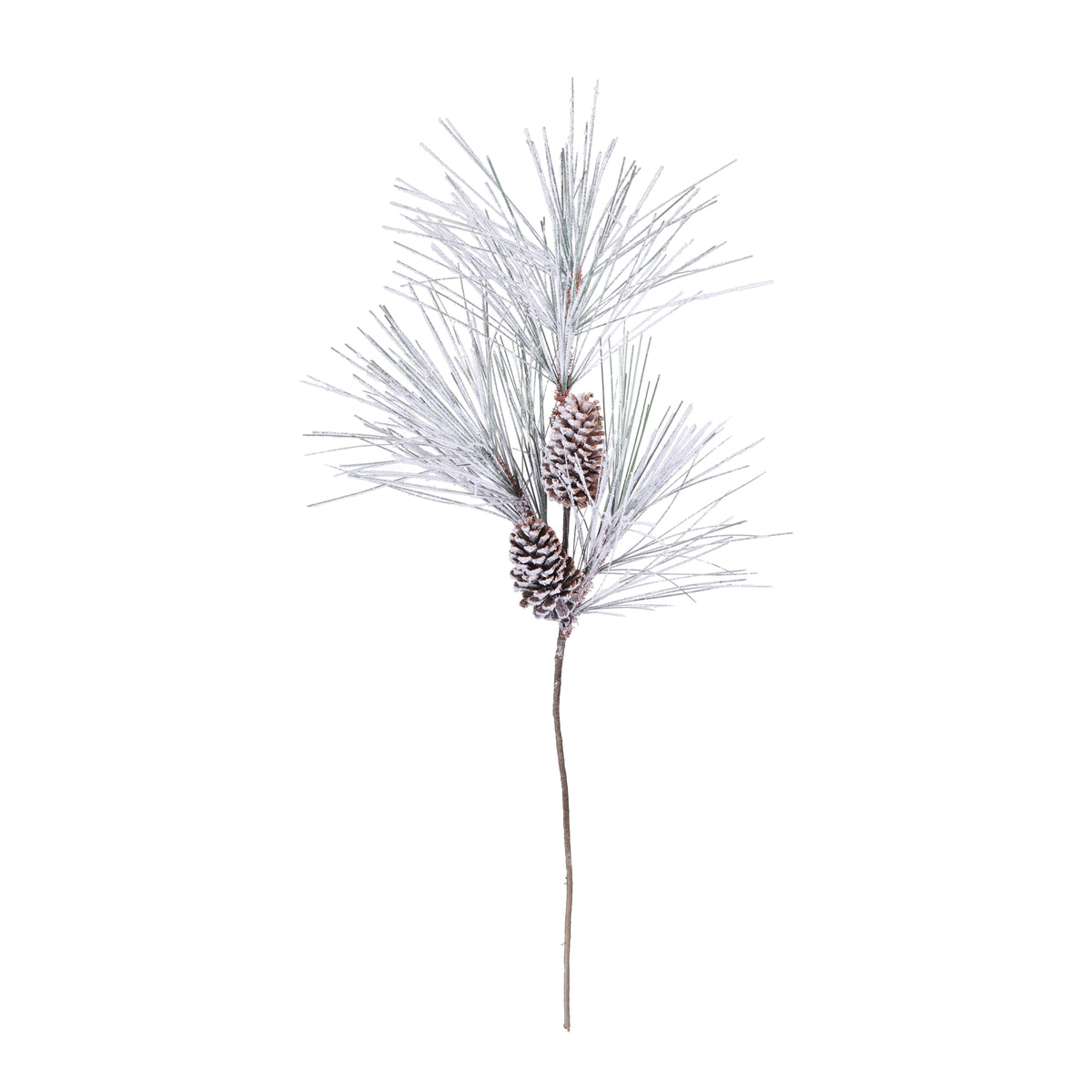 Long Needle Flocked Pine Spray (Set of 2) 45”H PVC -Ship Only