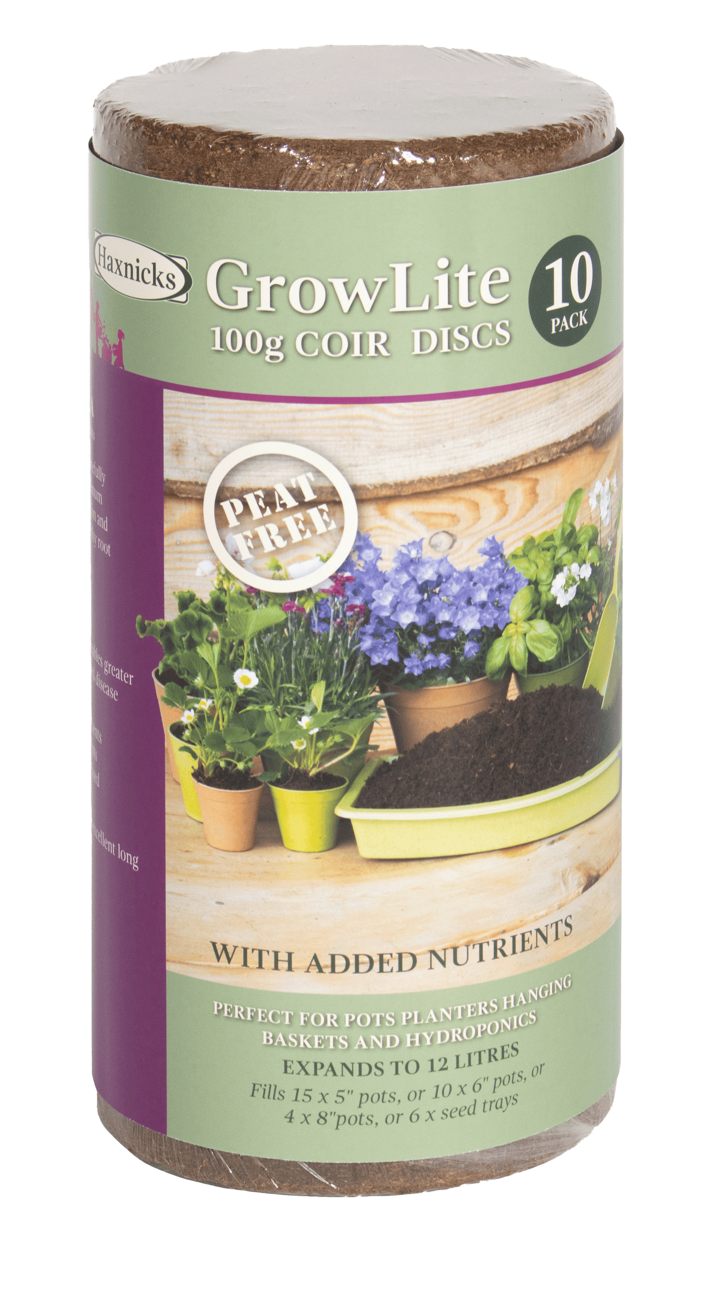 Coir 100g Disc x 10 Pack - Growlite Premium -Ship Only