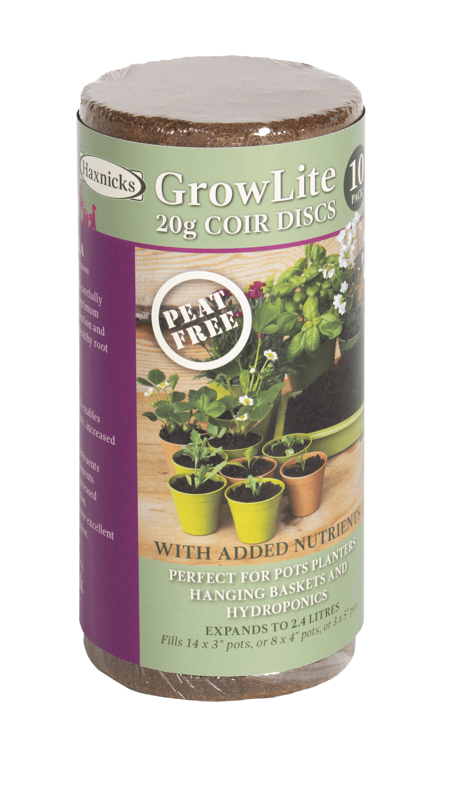 Coir 20g Disc x 10 Pack - Growlite Premium -Ship Only