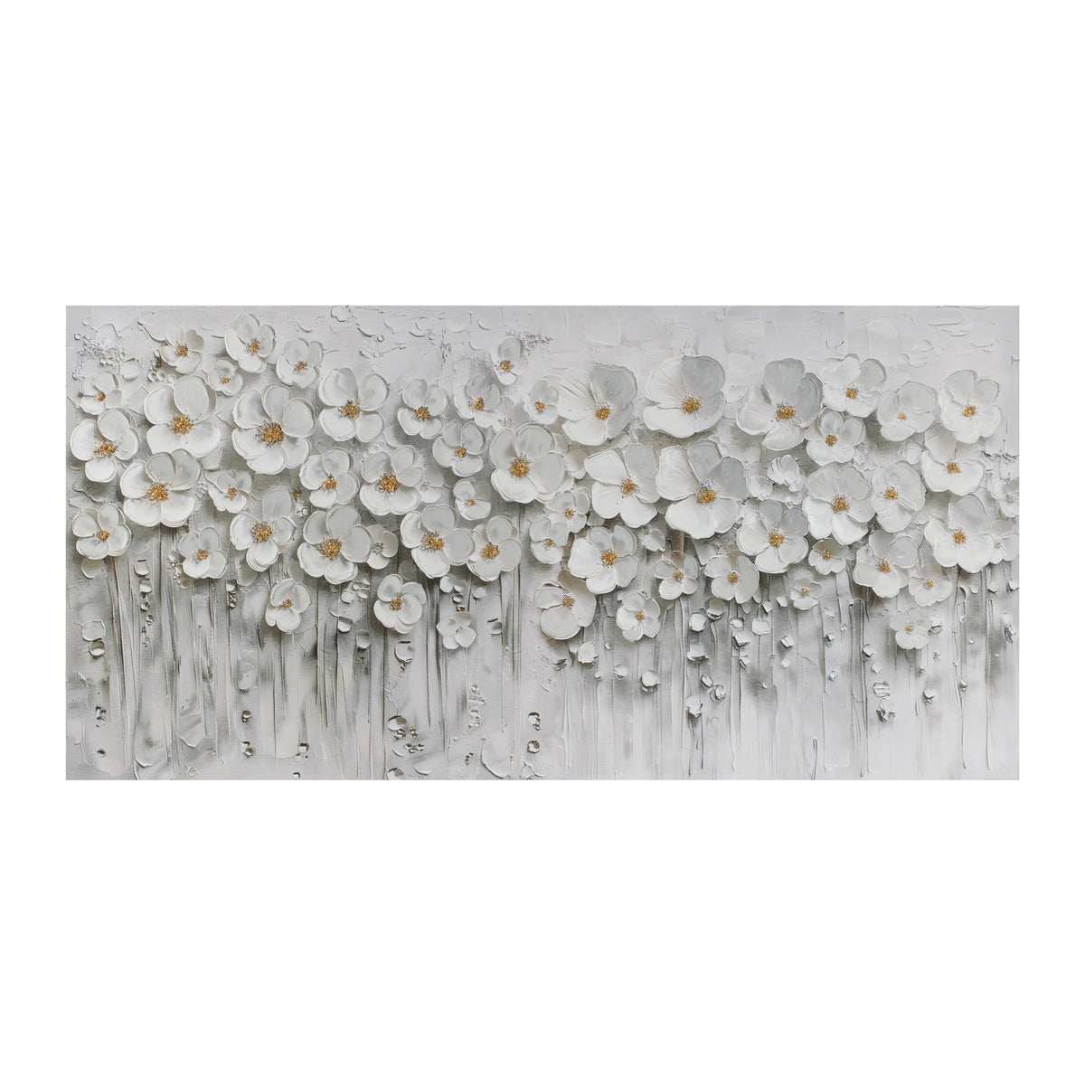Textured Dogwood Print 47"L x 24"H Canvas -Ship Only