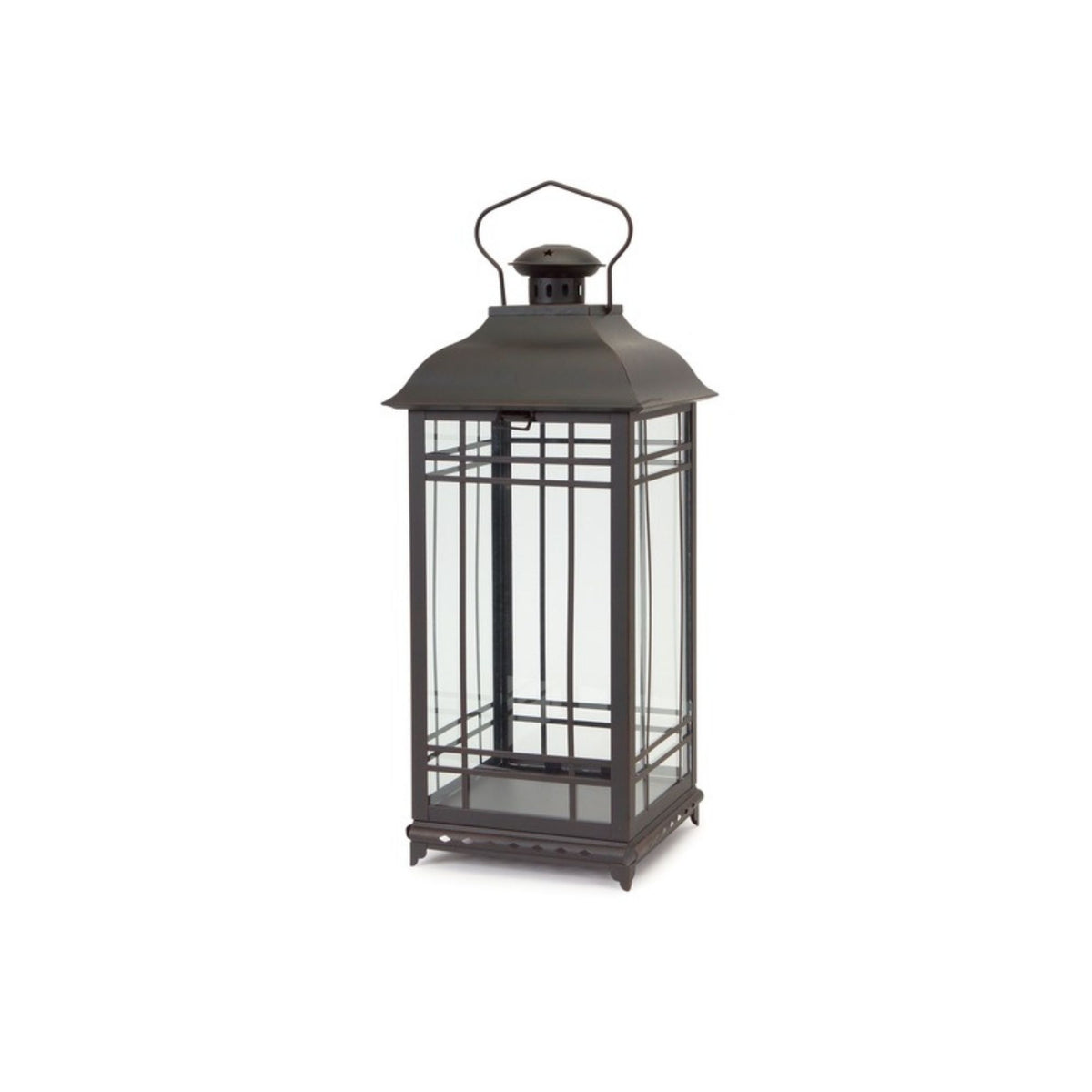 Traditional Black Metal Lantern (Set of 3) -Ship Only