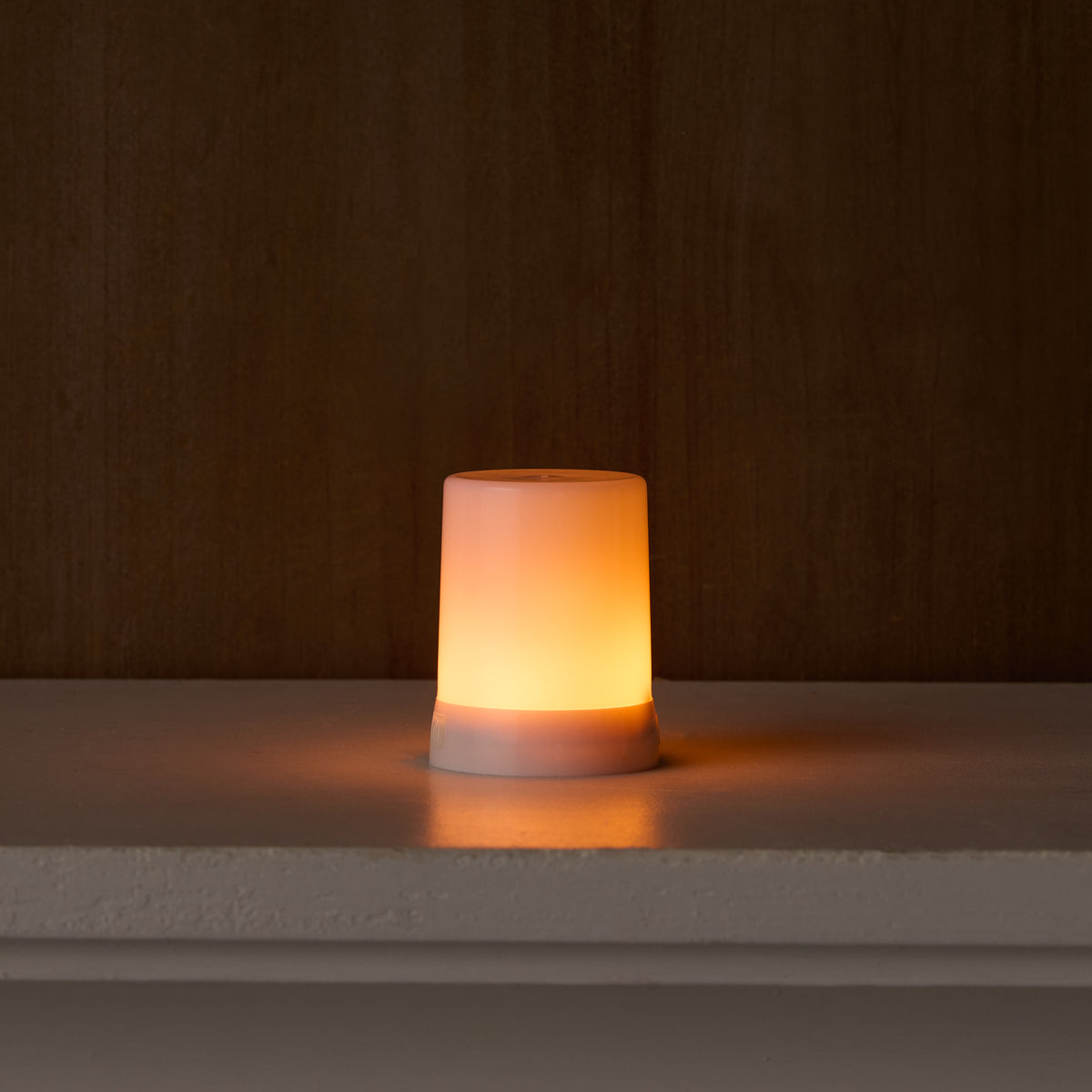 LED FIA Flame Designer Candle with ORANGE Hue 3"H -Ship Only