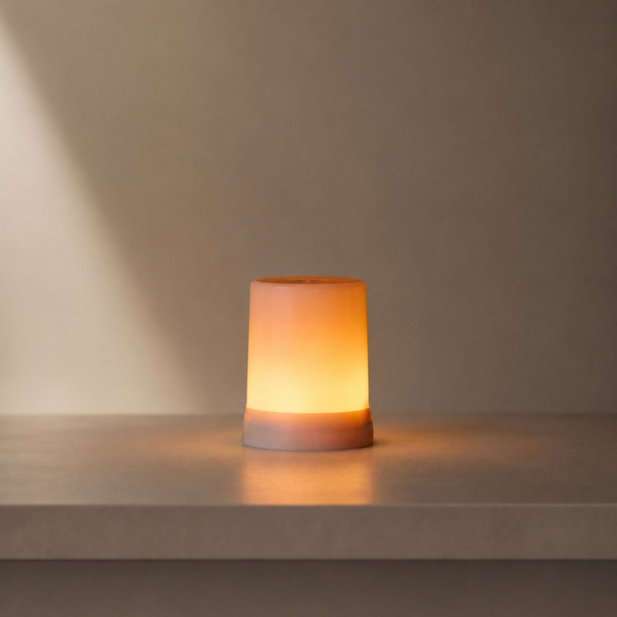LED FIA Flame Designer Candle with ORANGE Hue 3"H -Ship Only