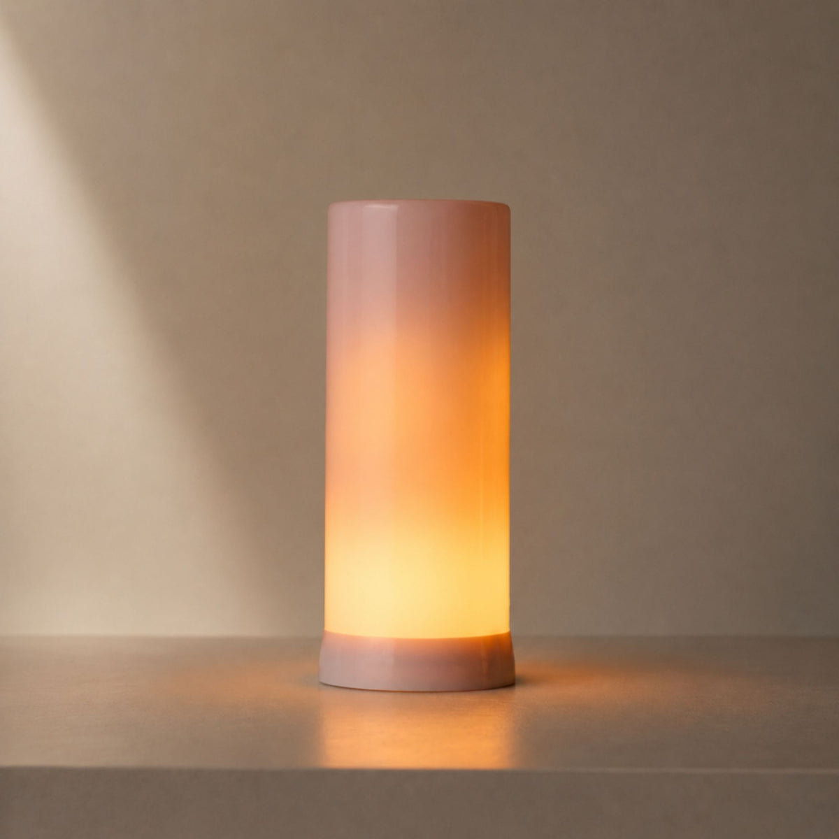 LED FIA Flame Designer Candle with ORANGE Hue 7.5"H -Ship Only