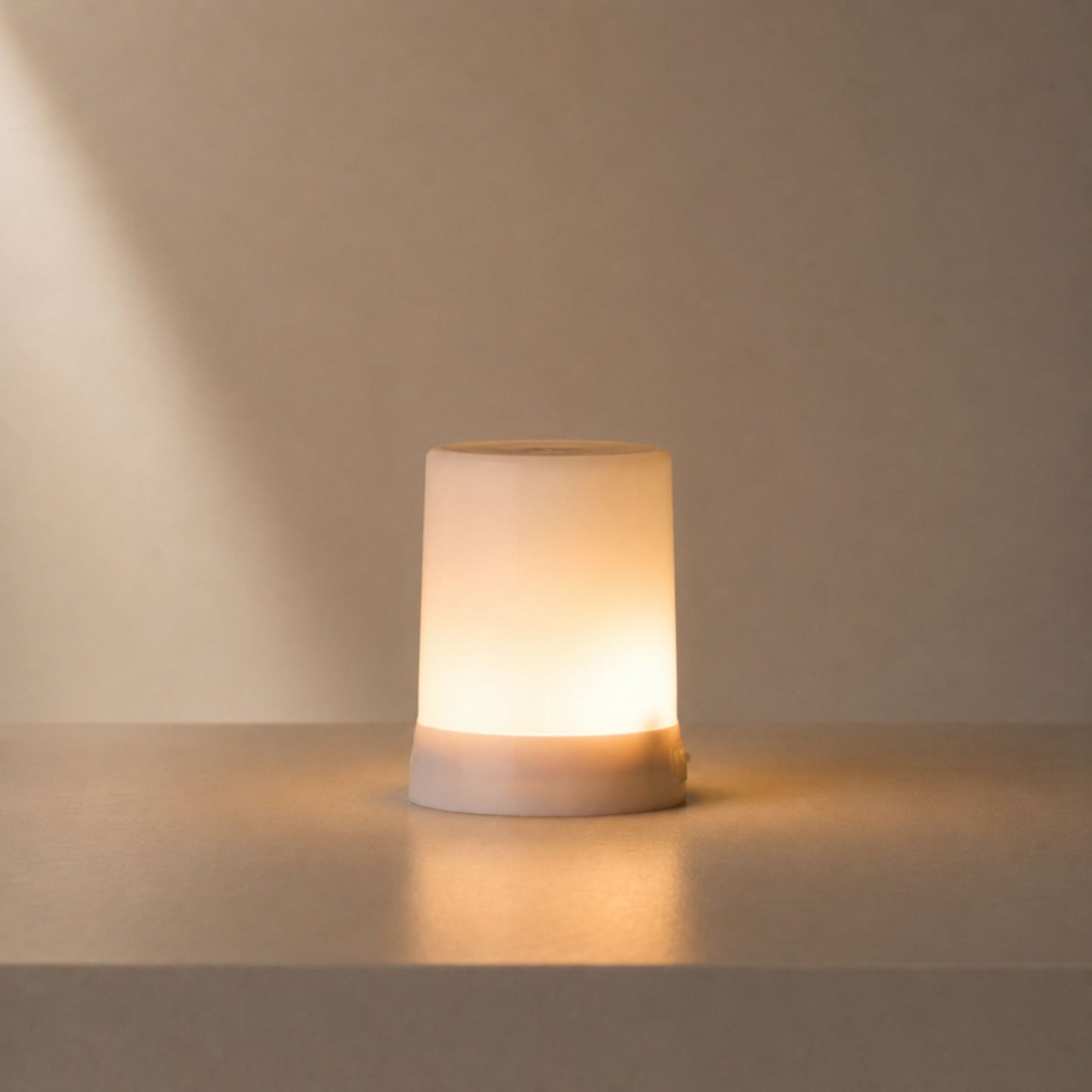 LED FIA Flame Designer Candle with White Hue 3"H -Ship Only