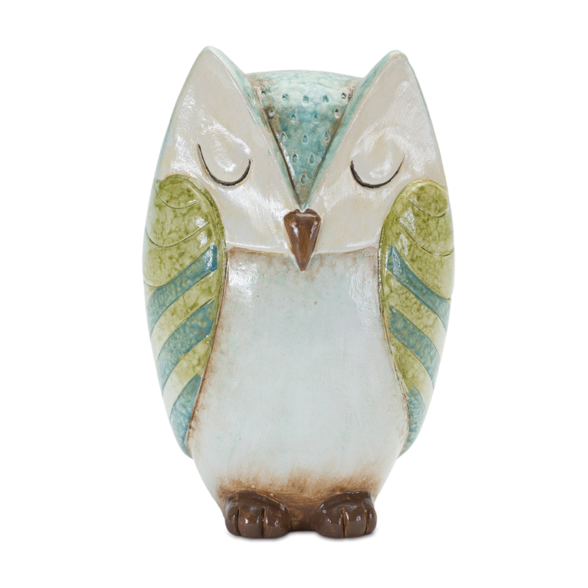 Terra Cotta Owl Figurine (Set of 3) -Ship Only