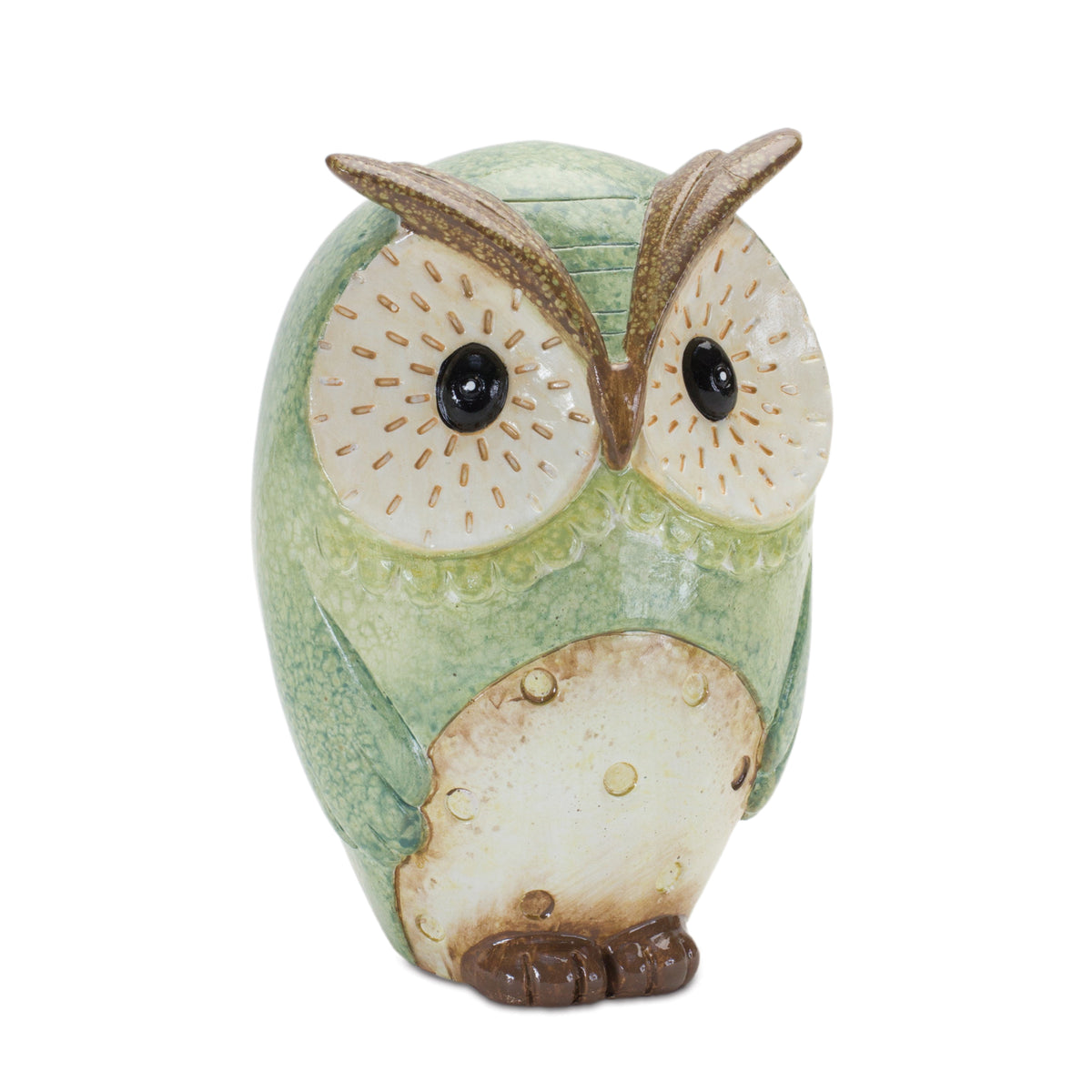 Terra Cotta Owl Figurine (Set of 3) -Ship Only