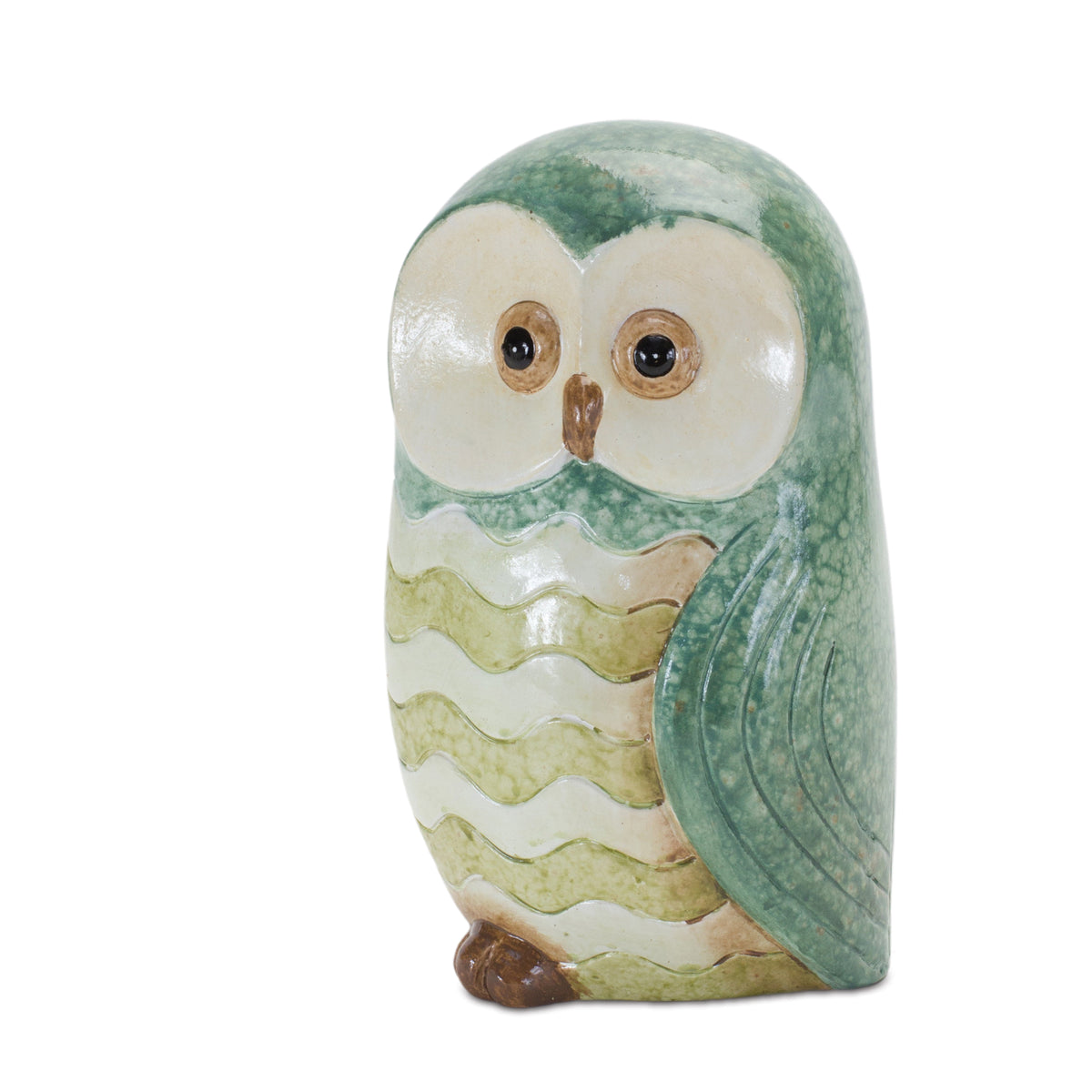 Terra Cotta Owl Figurine (Set of 3) -Ship Only