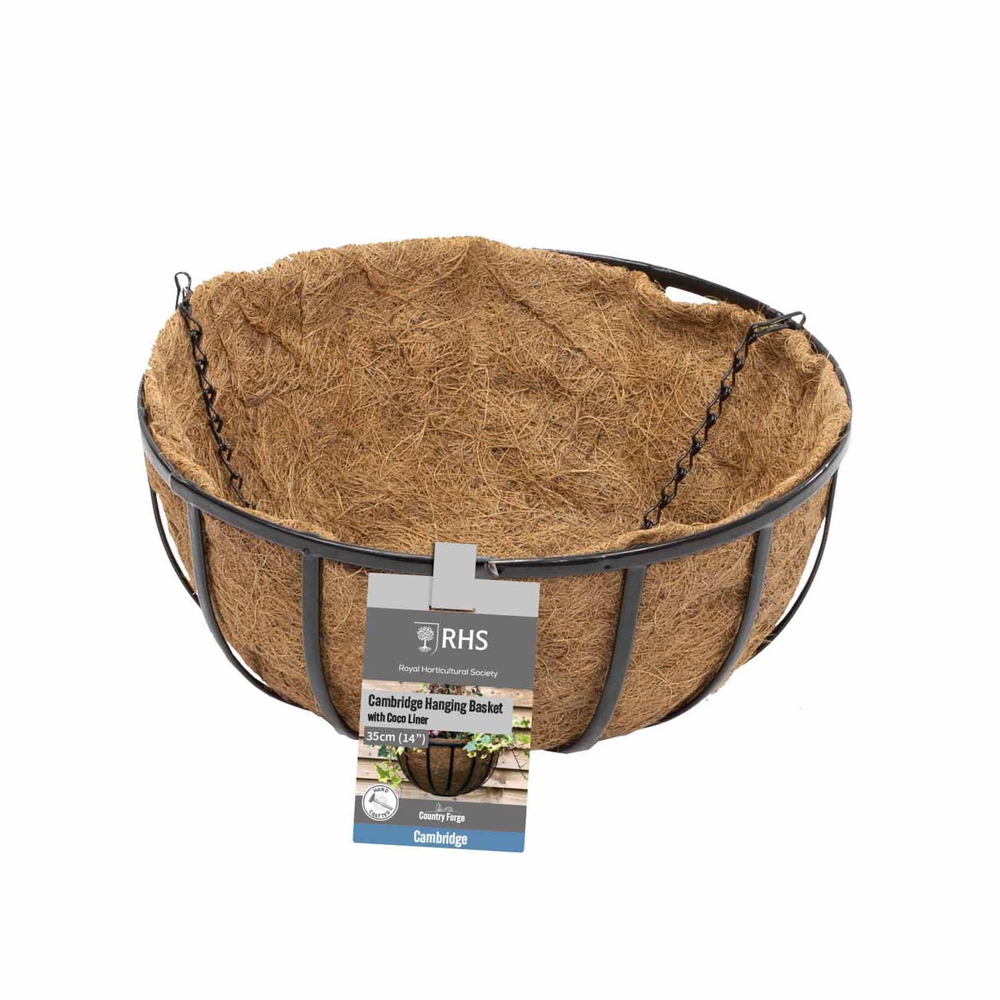 14" Cambridge Premium Hanging Basket with Coco Liner RHS