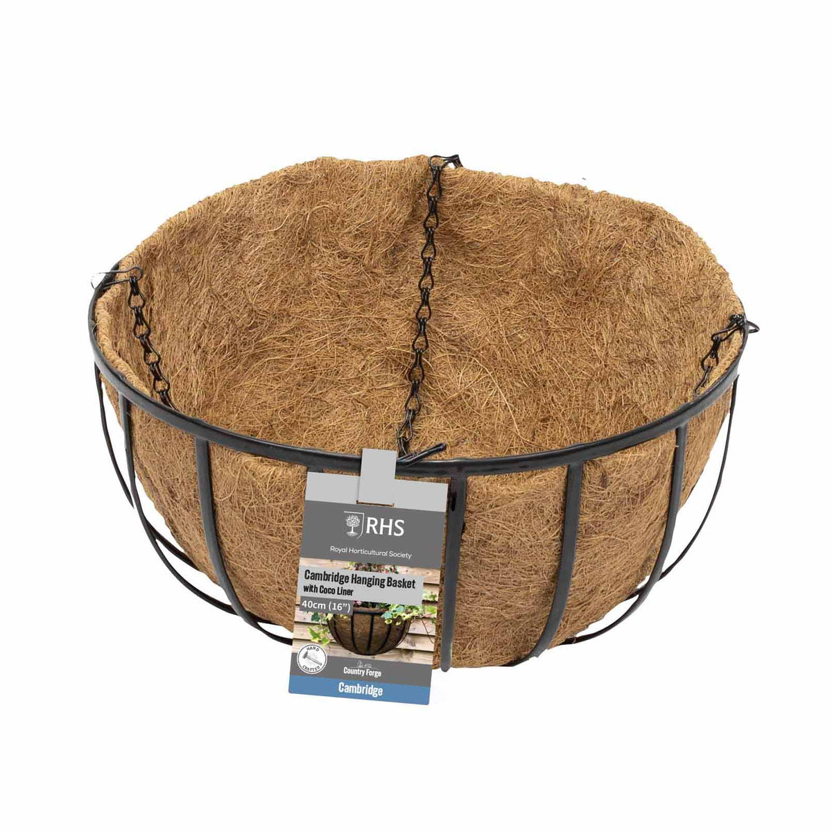 16" Cambridge Premium Hanging Basket with Coco Liner RHS -Ship Only