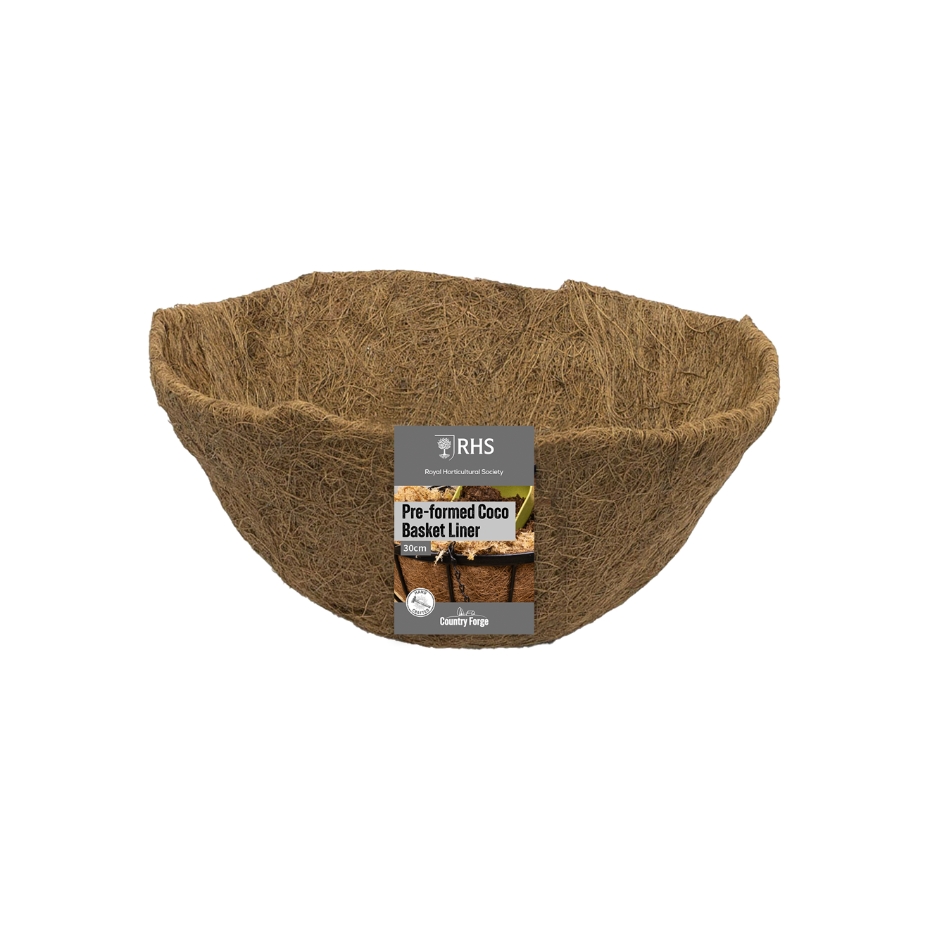 12" Preformed Coco Basket Liner RHS