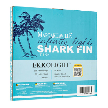 Margaritaville Shark Fin EkkoLight 16"H