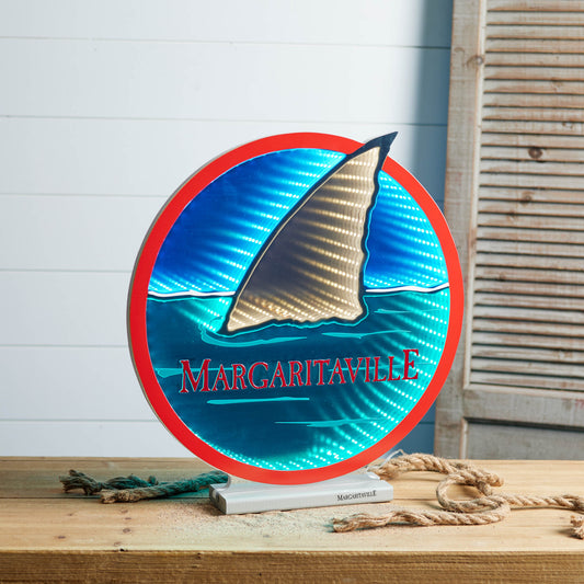 Margaritaville Shark Fin EkkoLight 16"H -Ship Only