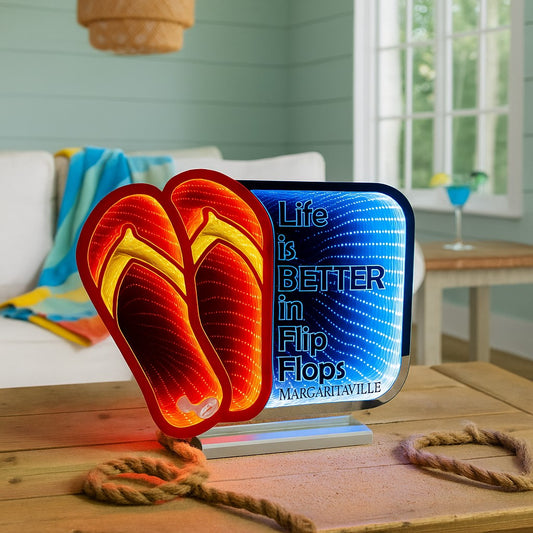 Margaritaville Flip Flop EkkoLight 12"H -Ship Only