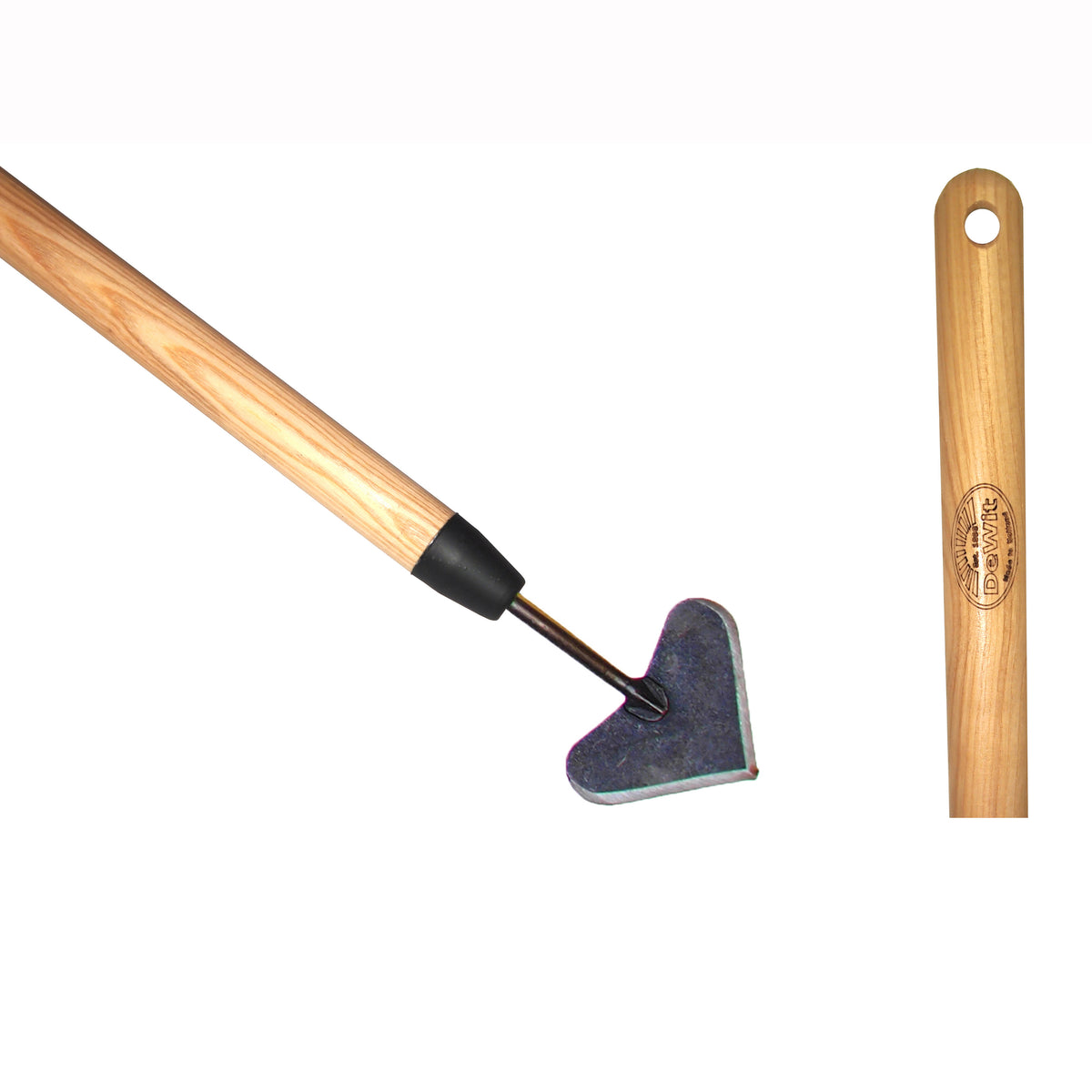 DeWit Hoe - Heart Shaped Push Long Handle -Ship Only