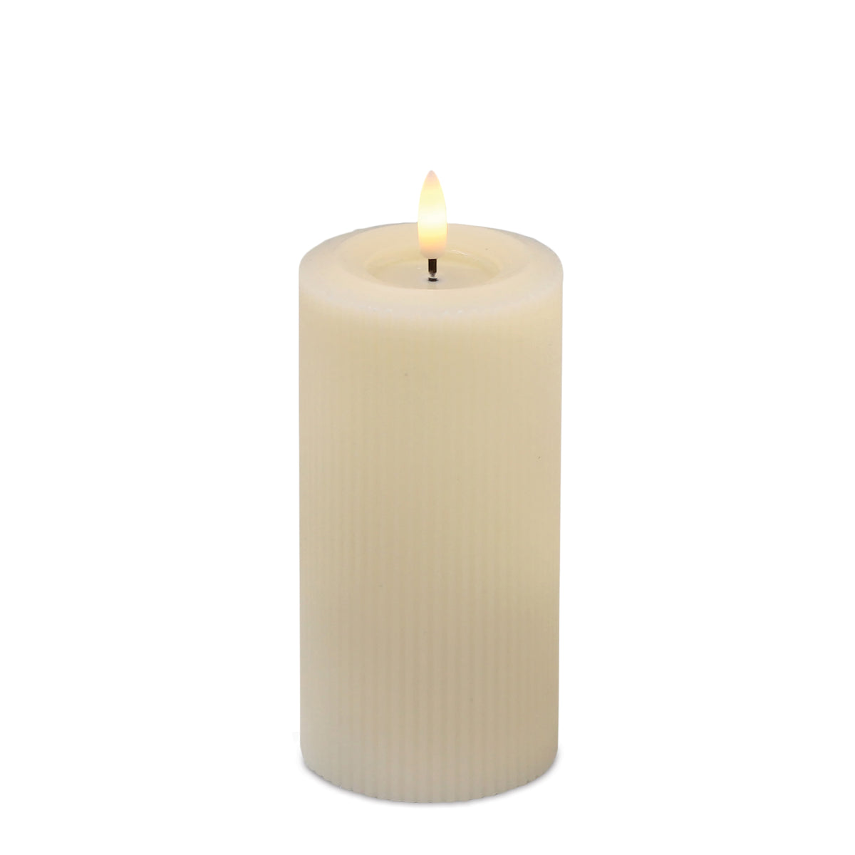 FIA Wick Candle (Set of 2) 3"D x 6"H CREAM Wax/Plastic 2 C Batteries Not Included 4 & 8 Hr Timer