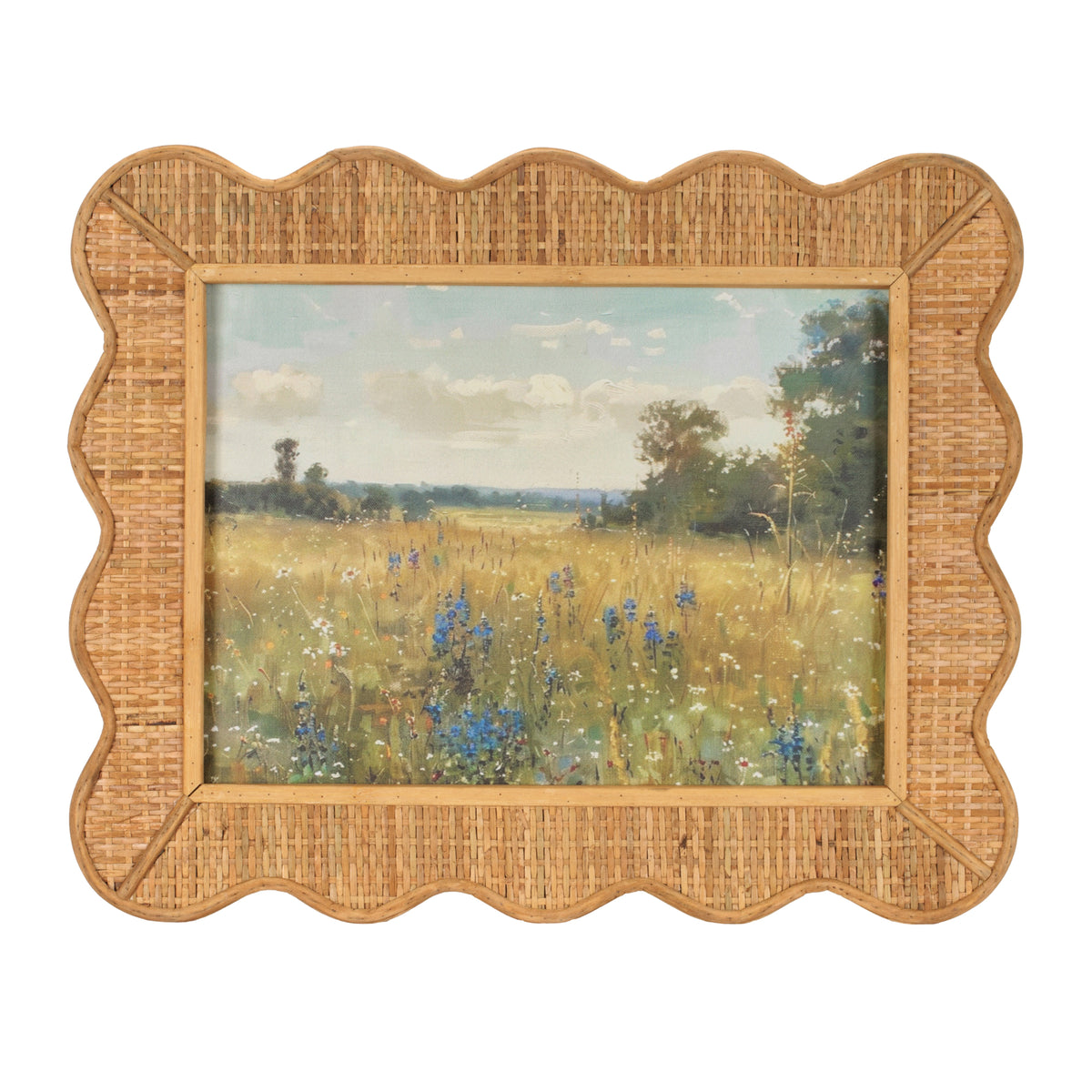 Framed Landscape (Set of 2) 19"L x 15.5"H Bamboo/MDF