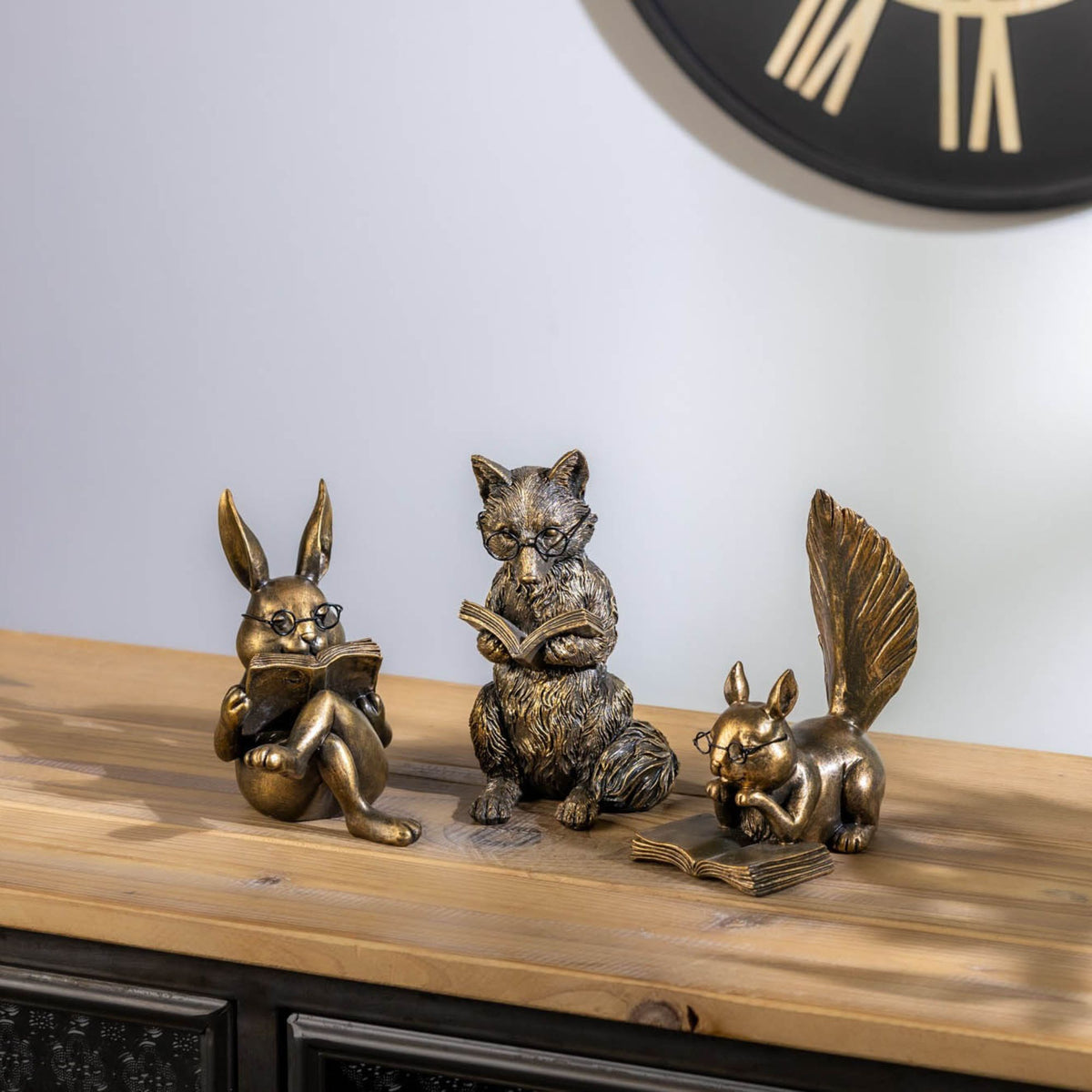 Fox Reading 6.5”H Resin -Ship Only