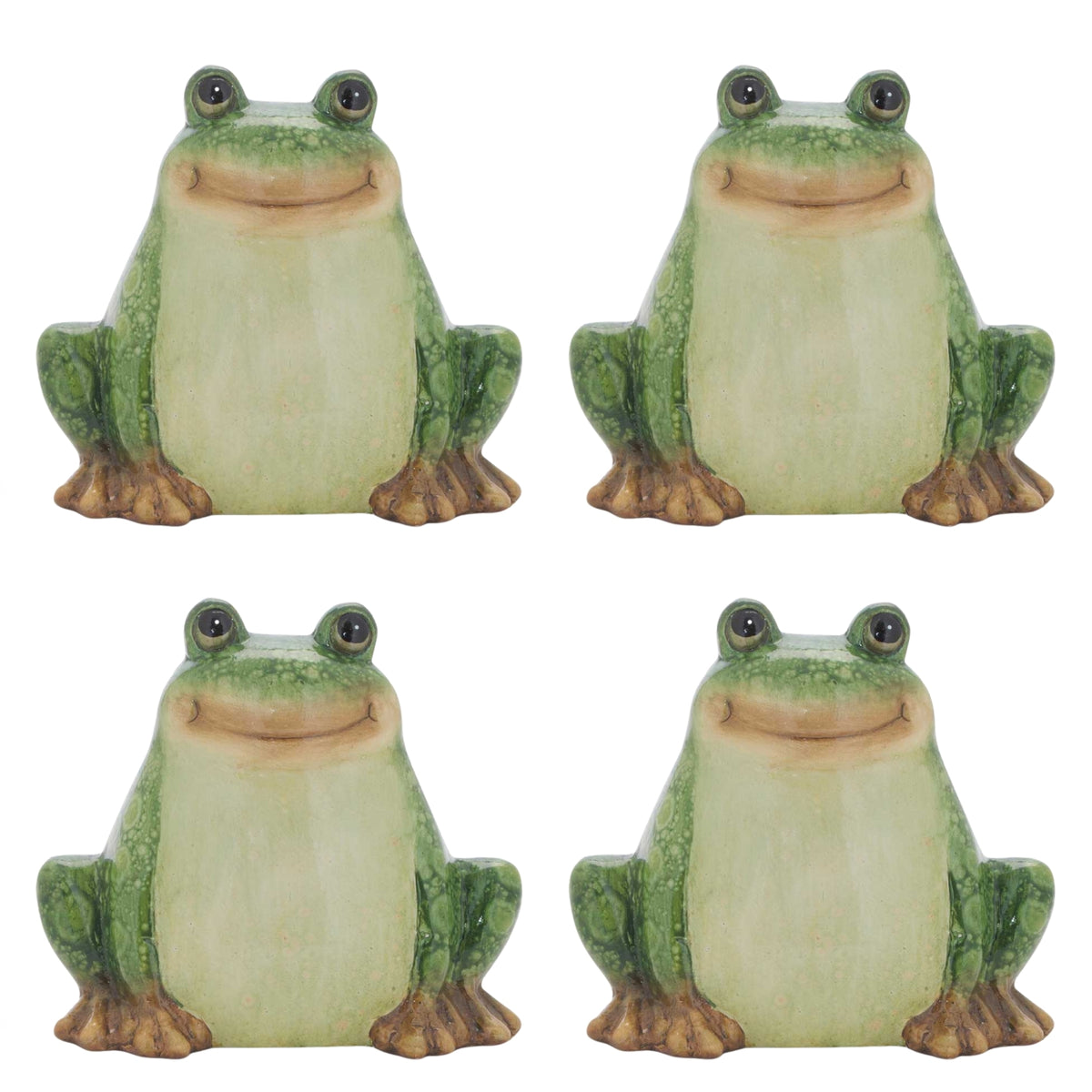 Frog (Set of 4) 6”H Terra Cotta -Ship Only