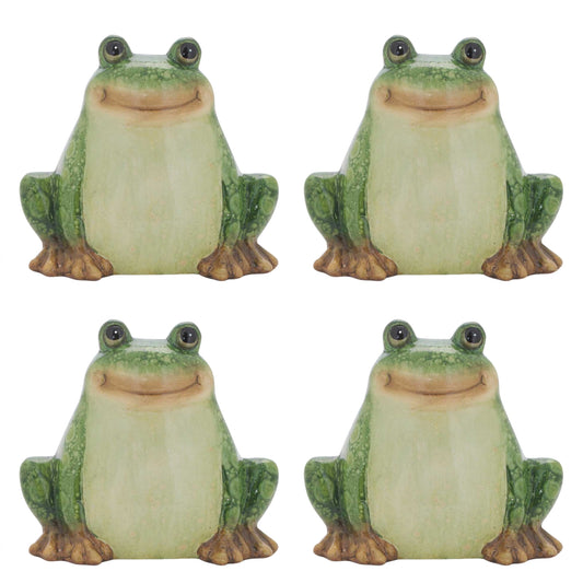 Frog (Set of 4) 6”H Terra Cotta -Ship Only