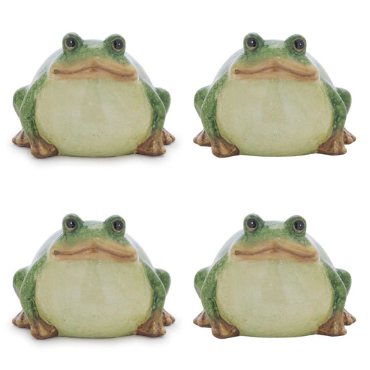Frog (Set of 4) 4.5”H Terra Cotta -Ship Only
