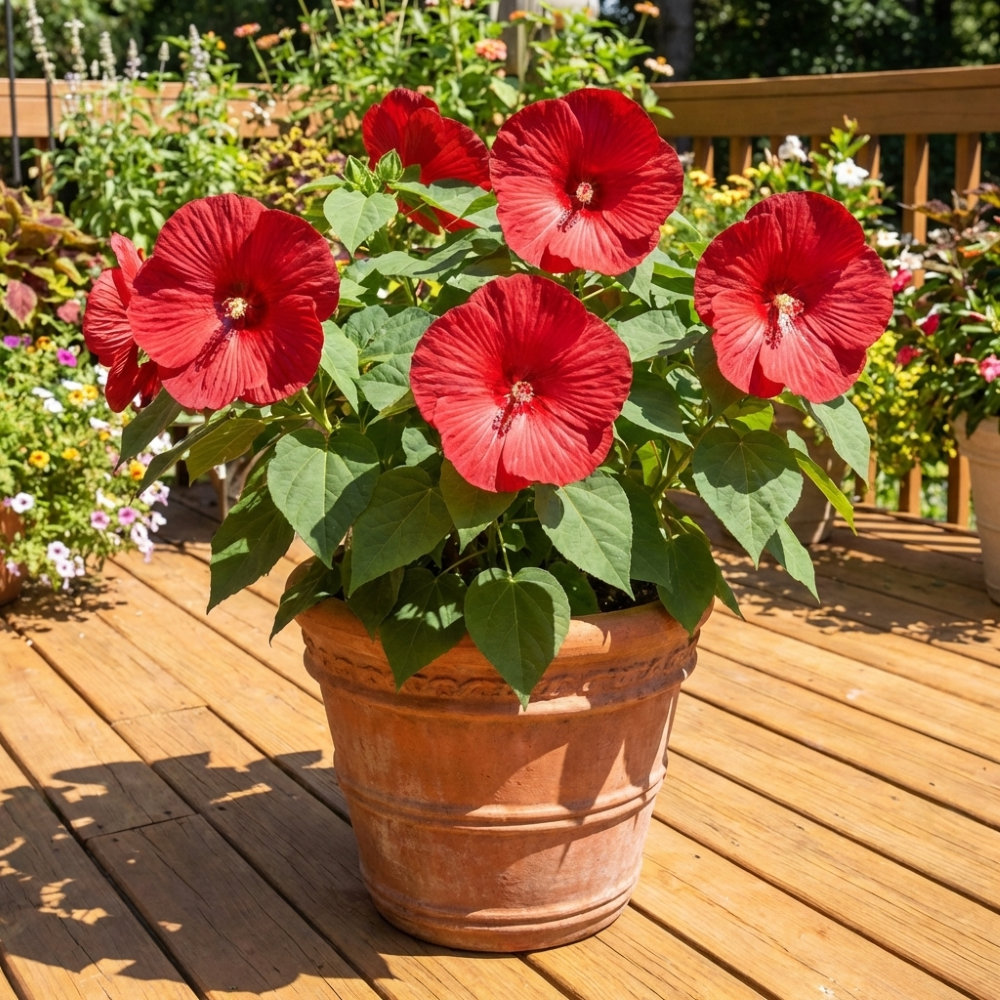 Luna™ Red Hibiscus (Hibiscus moscheutos 'Luna Red') - QT -Ship Only