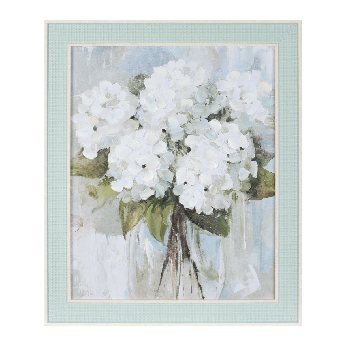 Hydrangea Frame 19"L x 24"H Canvas -Ship Only