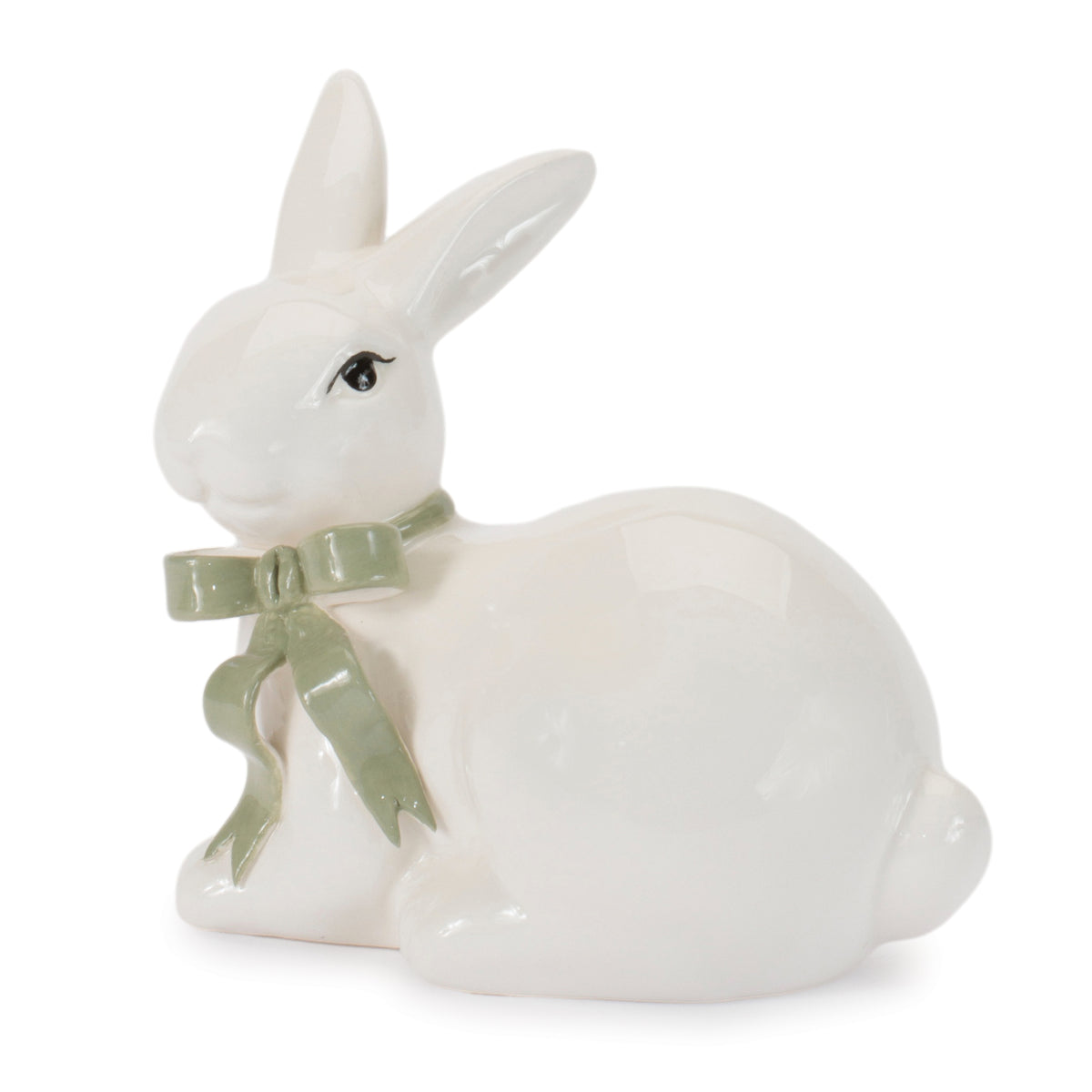 Rabbit w/Bow (Set of 2) 4.5”H Dolomite -Ship Only