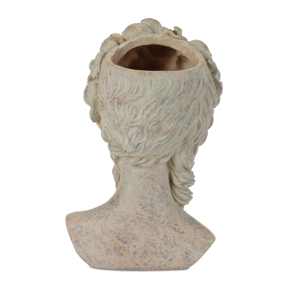 Woman Bust Container 10.5”H Resin -Ship Only