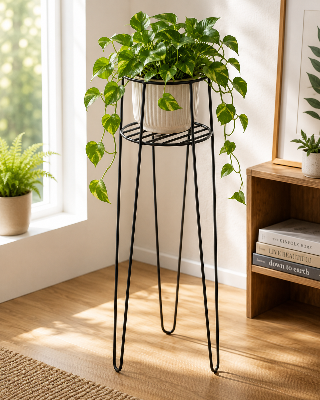 Tall Metal Plant Stand -Ship Only