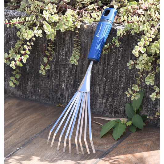 Stainless Steel Hand Rake with TPR Handle -Ship Only