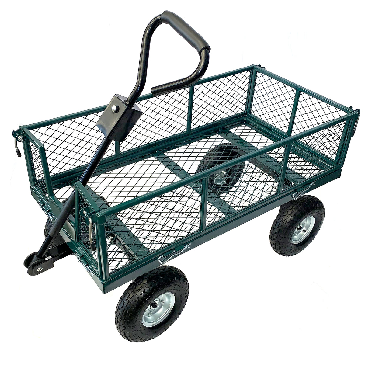 Small Steel Mesh Garden Wagon with Foam Wheels -Ship Only