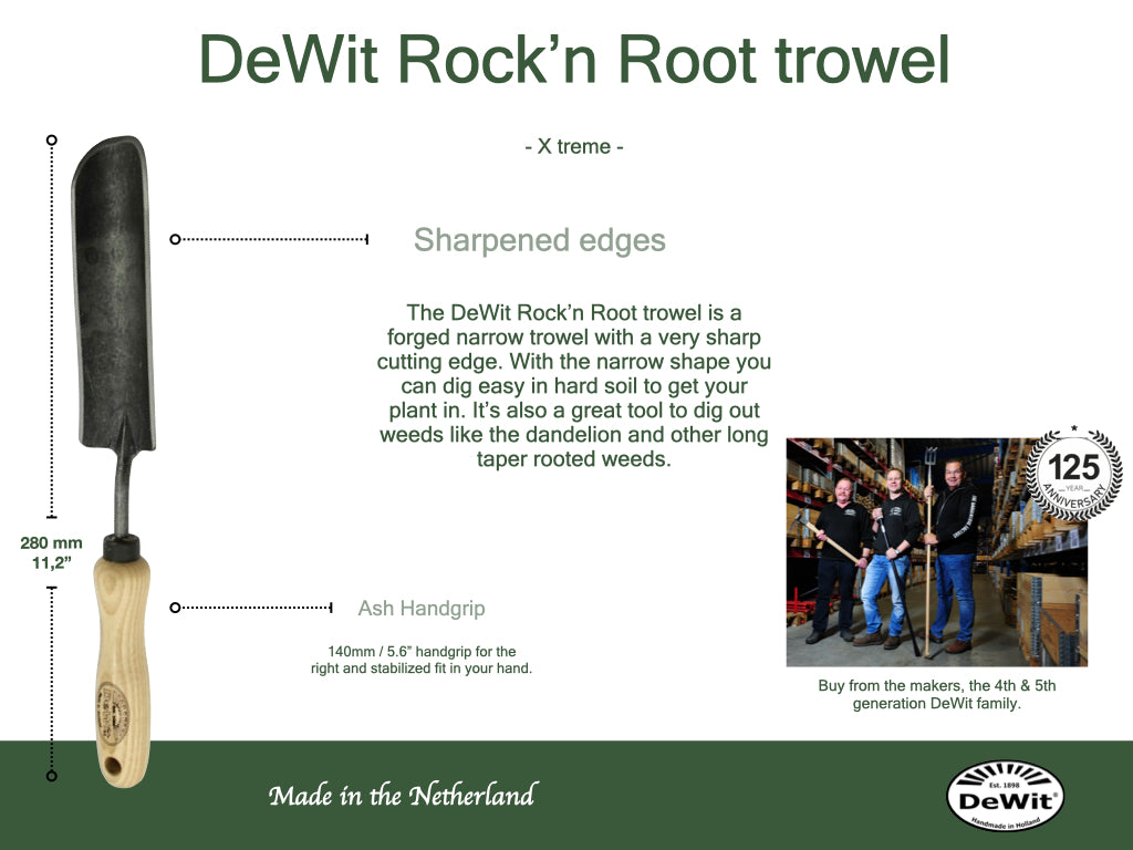 DeWit Trowel - Rock N Root -Ship Only