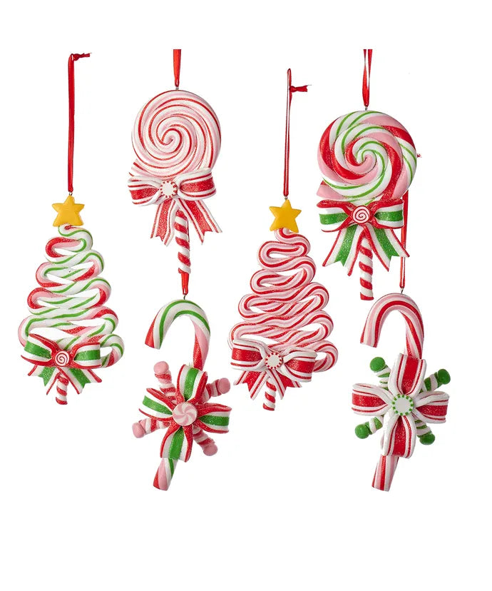 4.75" Peppermint Candy Lollipop Ornament