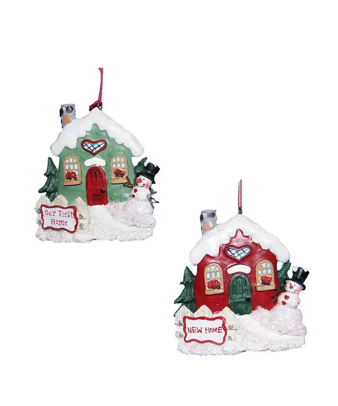 3.75" "New Home" Ornaments For Personalization