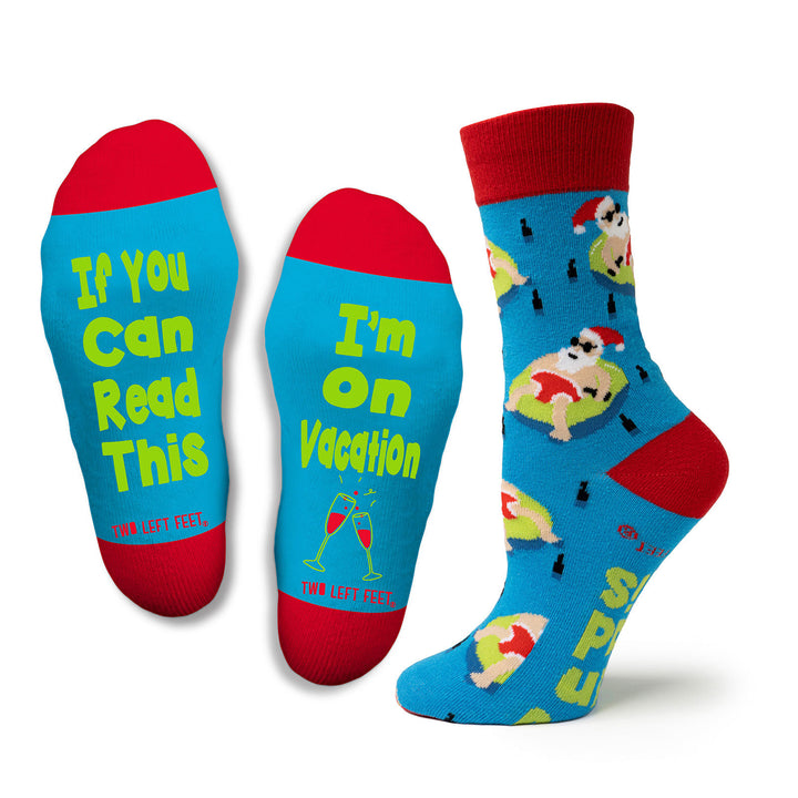 Two Left Feet® Christmas "Read This" Socks