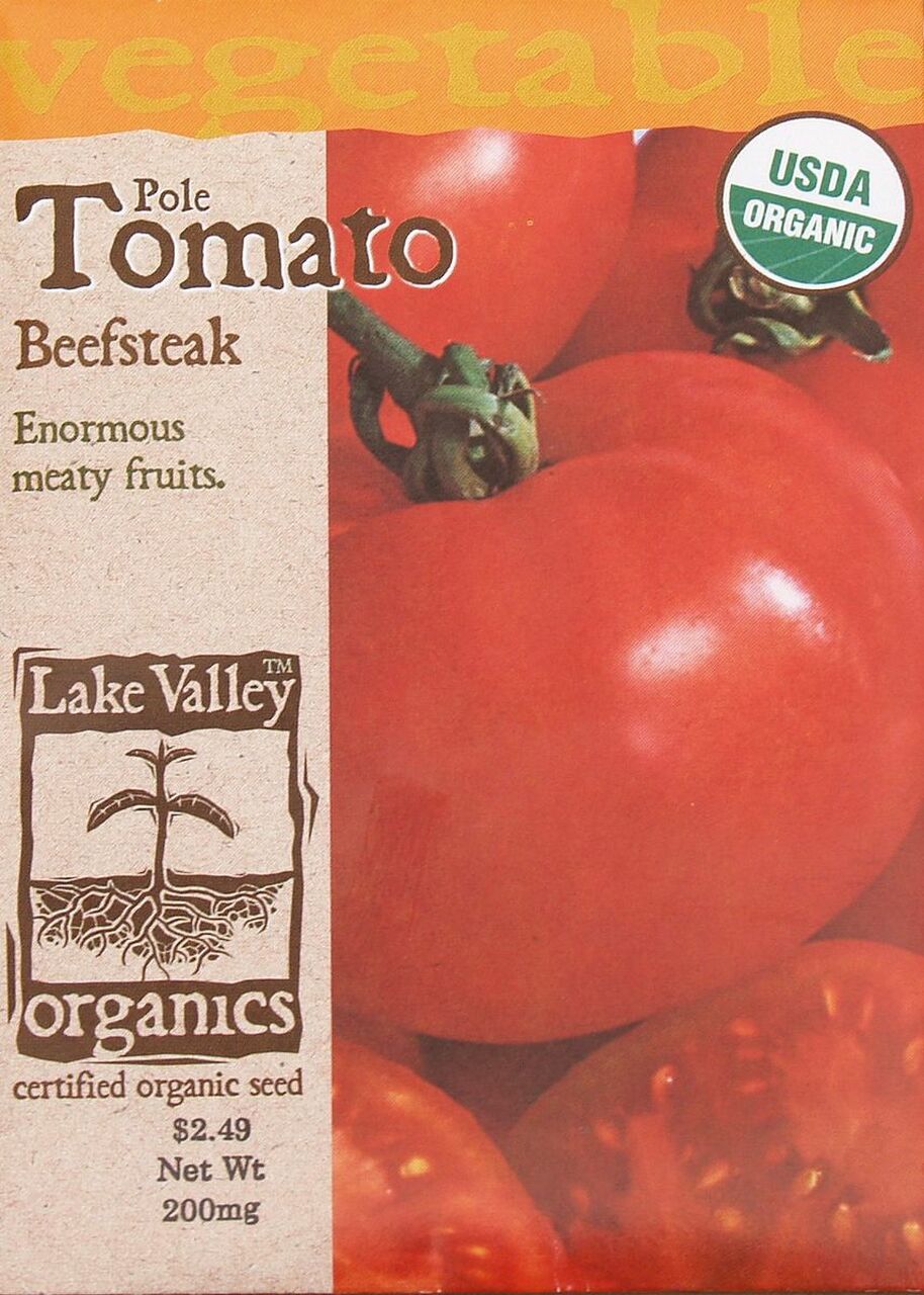 ORGANIC TOMATO POLE BEEFSTEAK   HEIRLOOM