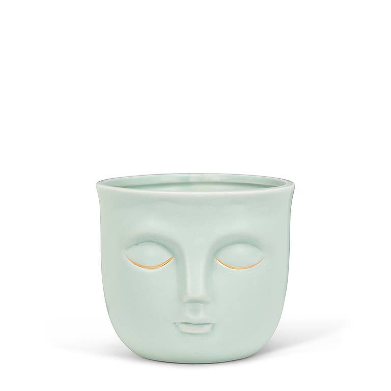 Sm Sleeping Face Planter Mint