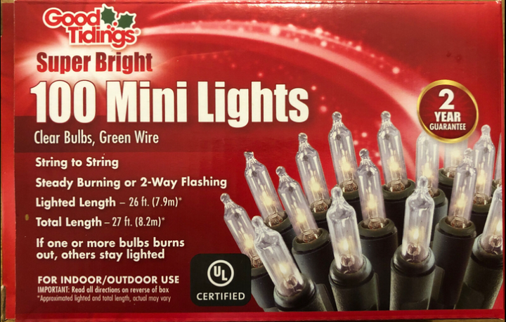 Super Bright 100 Mini Clear Lights