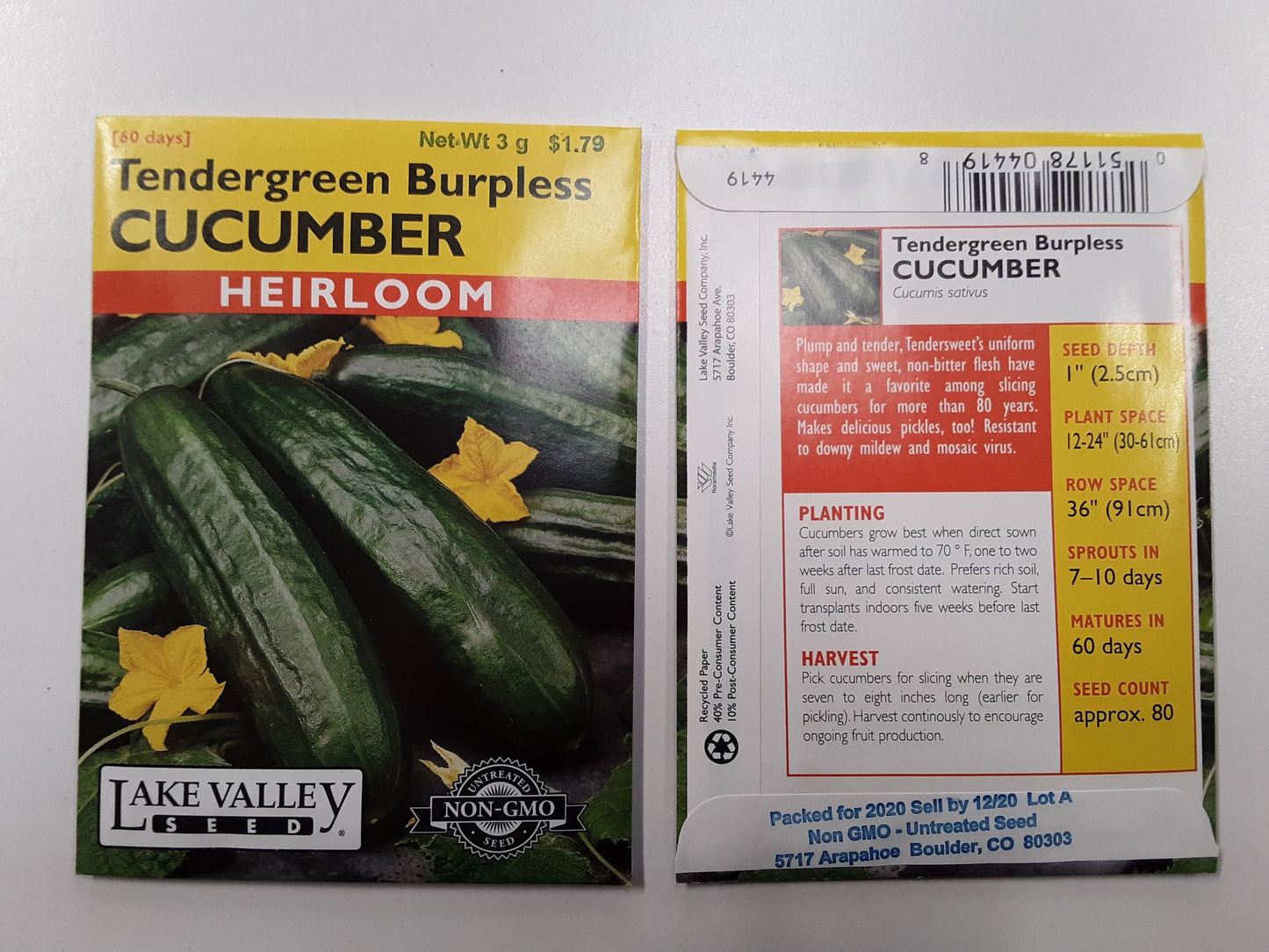 CUCUMBER TENDERGREEN BURPLESS