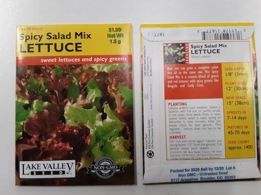 LETTUCE SPICY SALAD MIX