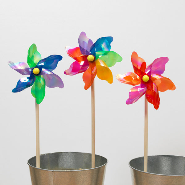 19" PVC Pinwheel Wind Spinner