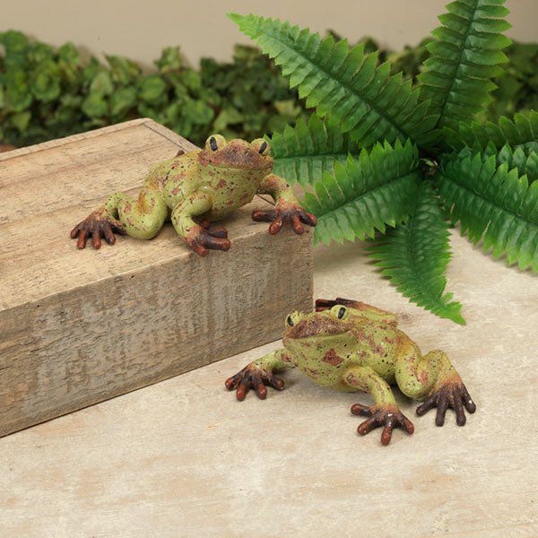 6.5" Length Resin Frog Figurines