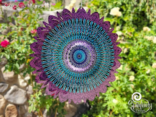 Galactic Mandala Wind Spinner