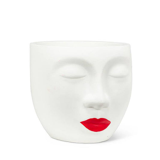 Face w/Lipstick Planter