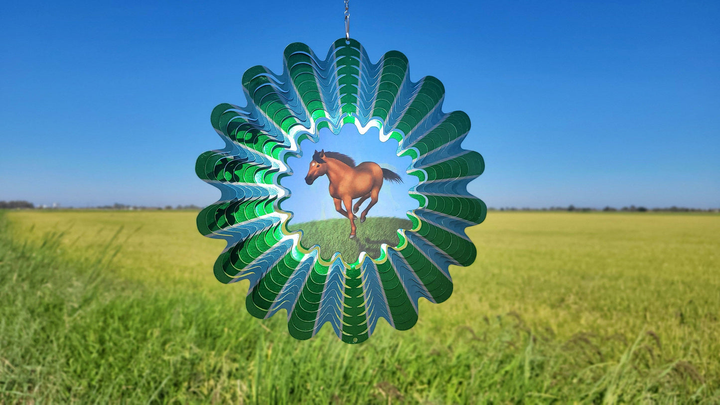 Animated Horse - Large Wind Spinner