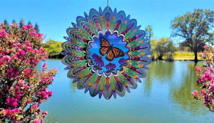 Animated Butterfly - Large Wind Spinner