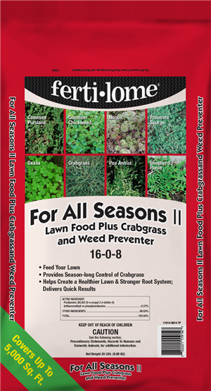 For All Seasons Lawn Food Plus Crabgrass & Weed Preventer